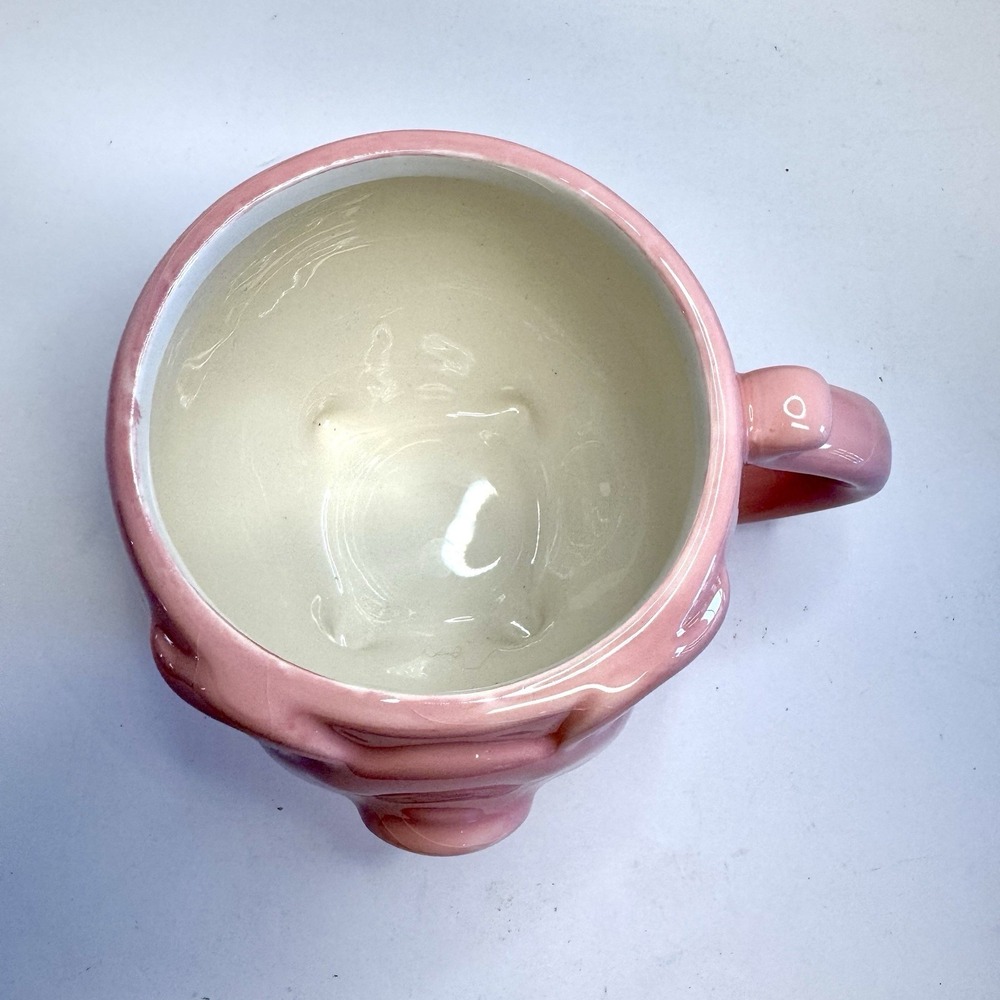 3D Pig Coffee Mug Tea Cup Whimsical Farmhouse Gift - Picture 2 of 9